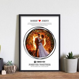 Fire in the Air magic art frames customized with spotify music