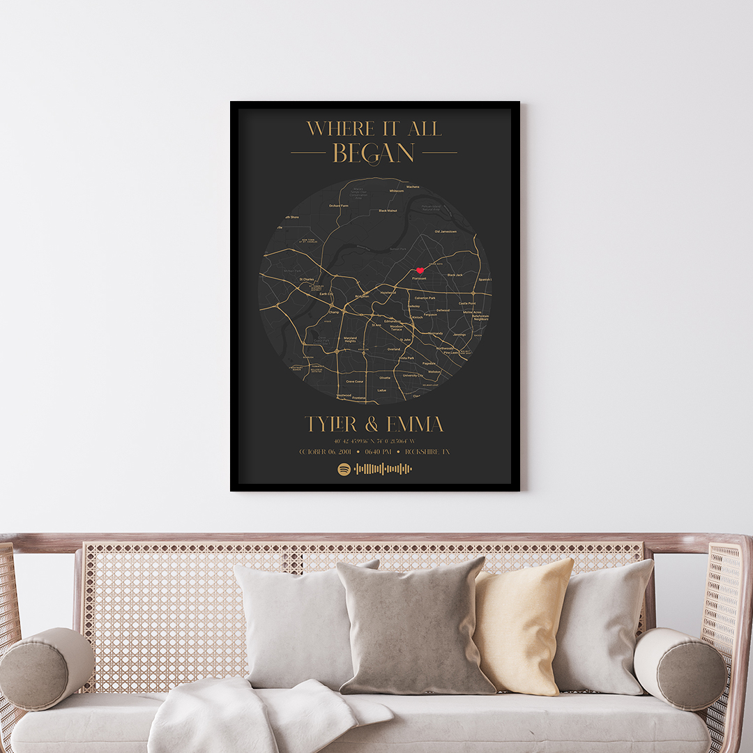 Beyond Temptation Memory Map Frame - Jhakaas Items