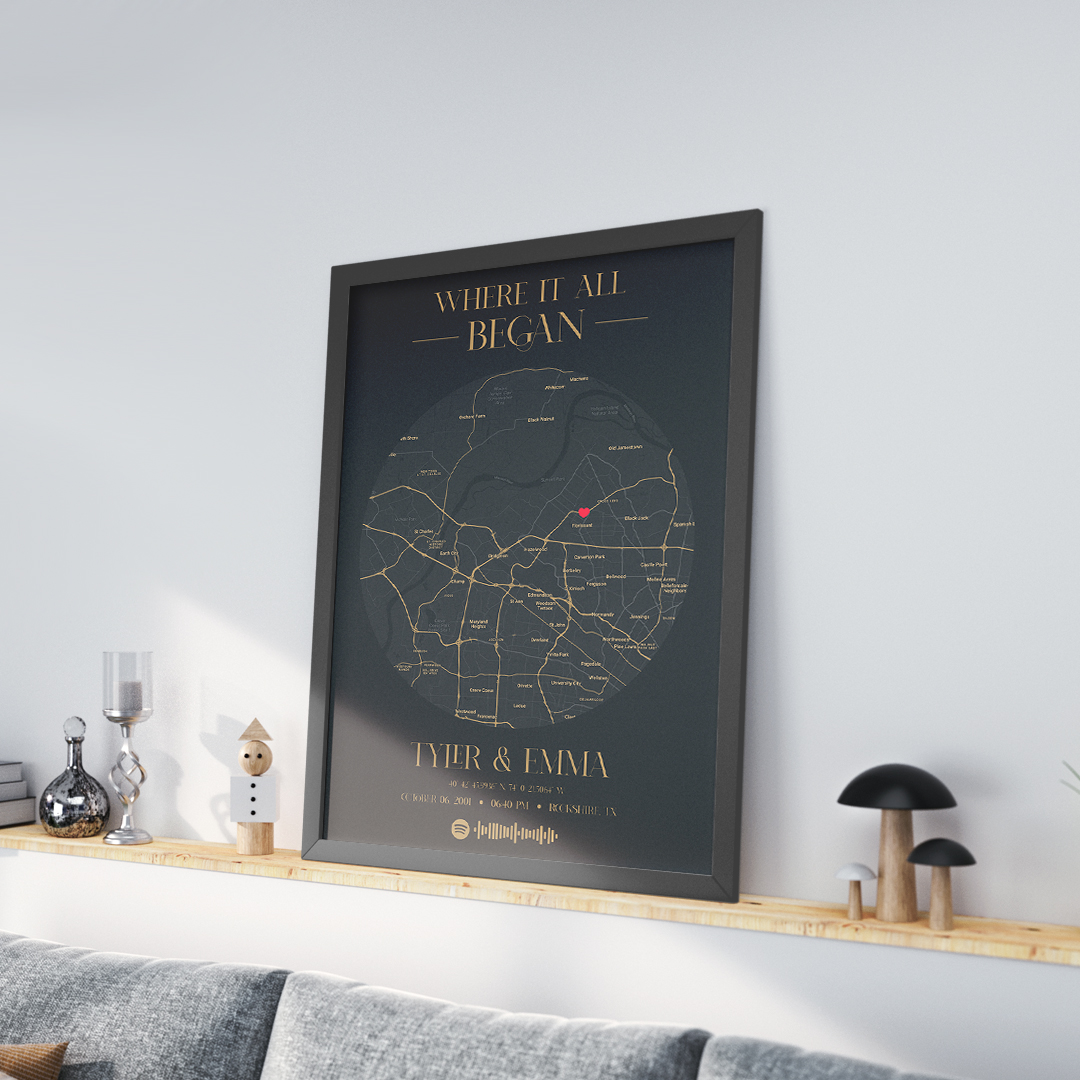 Beyond Temptation Memory Map Frame - Jhakaas Items