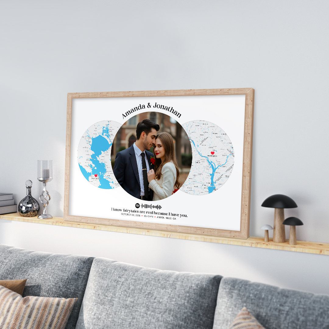 Different People Sky Map Frame - Jhakaas Items