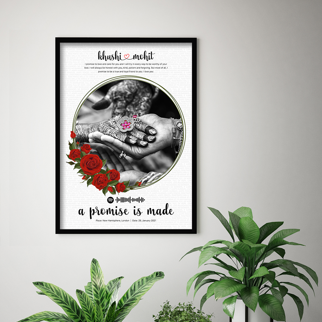 Text Frame Magic Customized Garland Text Frame - Jhakaas Items