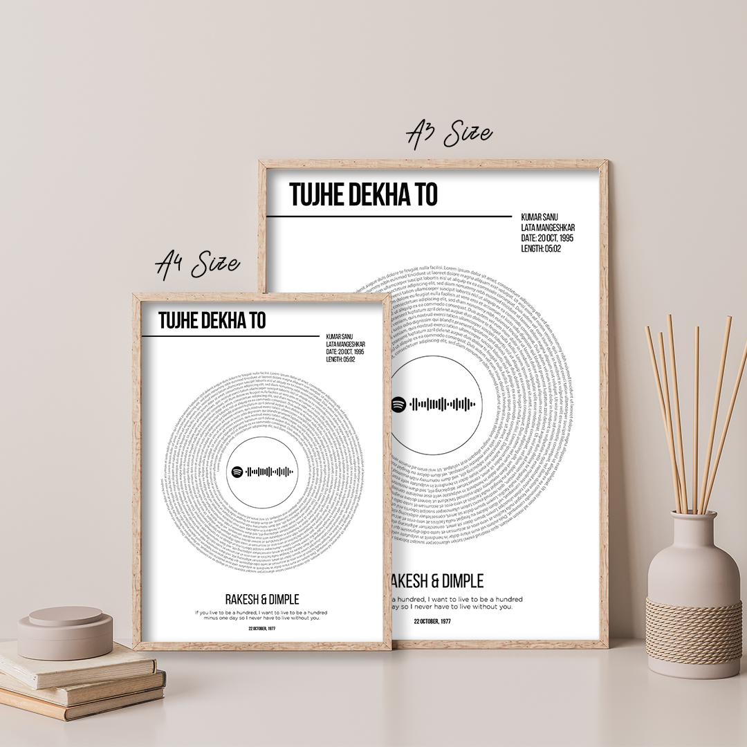 Song Note Frame Just Another Music Script Frame - Jhakaas Items