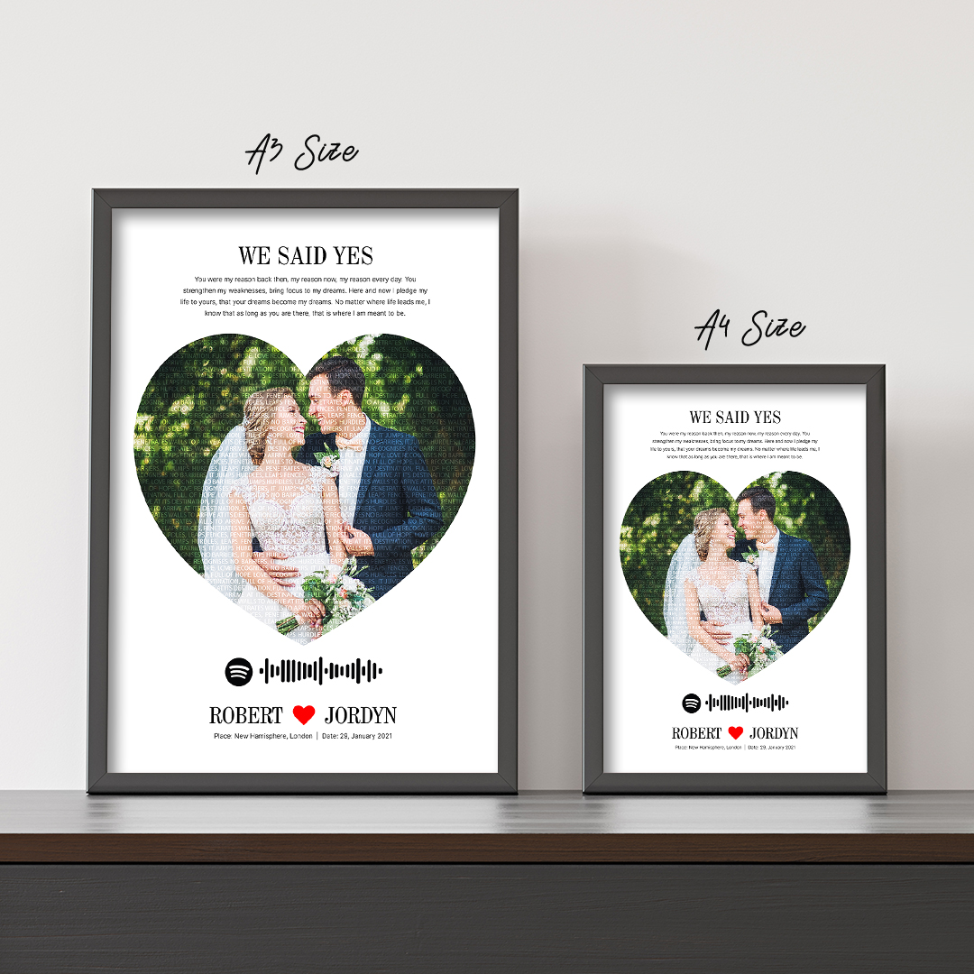 Text Frame Magic Customized Magical Text Frame - Jhakaas Items